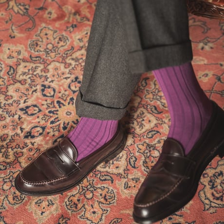 NAVY ROOTS / パイルカラーリブソックス / NR-SC23-02-2