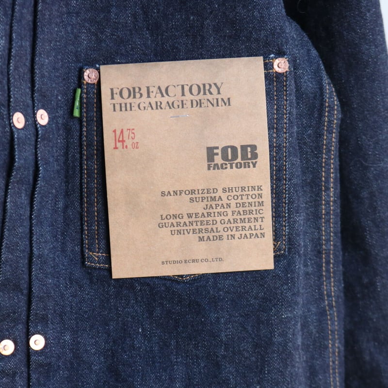 UNISEX / FOB FACTORY / SELVEDGE GARAGE DENIM JK