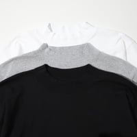 UNISEX / LIFEWEAR / Mock Neck Long Sleeve T-Shirt Draw Cord Custom Wash Tumbler