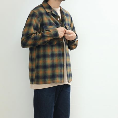FOB FACTORY / NEL OPEN COLLAR SHIRT / F3505