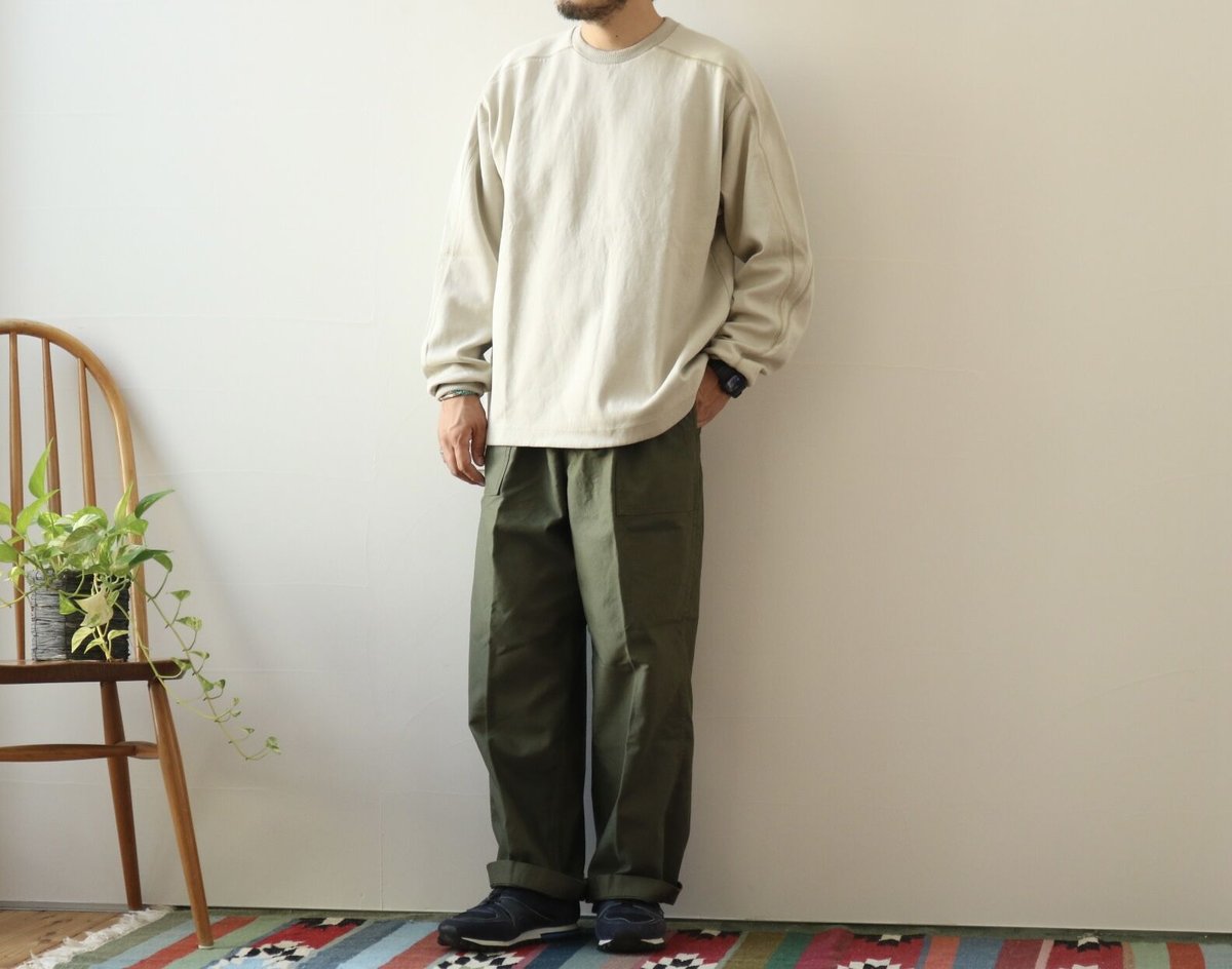 ma 　DCホワイト　ファティーグワイドパンツ L D.C.WHITE / FATIGUE PANTS SEEP ''LOOSE'' / D233