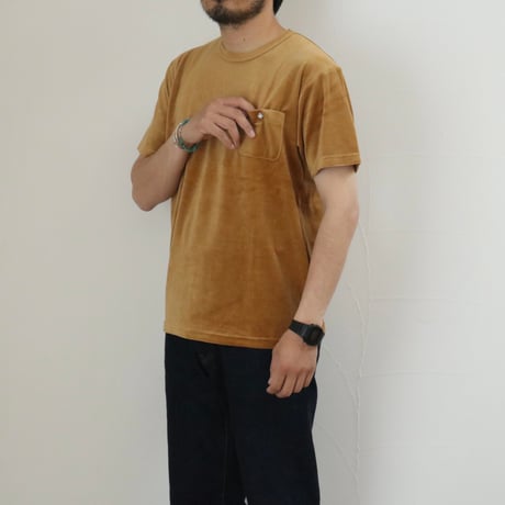 UNISEX / modem design × LINKS / VELOURS S/S POCKET TEE / M-1710356B