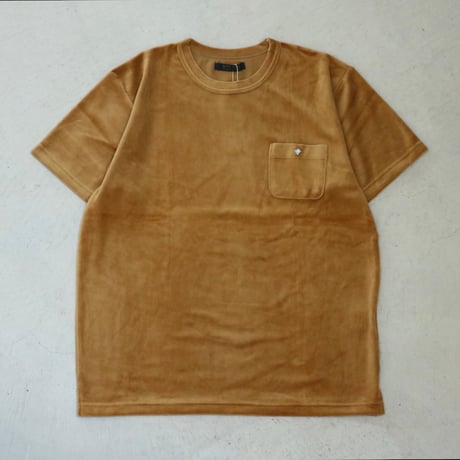 UNISEX / modem design × LINKS / VELOURS S/S POCKET TEE / M-1710356B