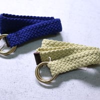 D.C.WHITE / COTTON MESH RING BELT / D251957
