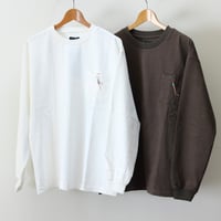 modem design / L/S インディアンビーズポケットTEE / M-2410252