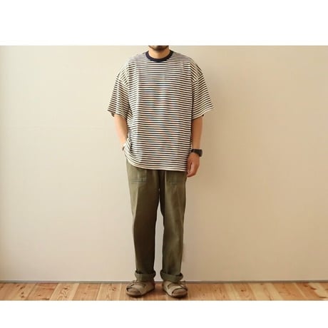 UNIVERSAL STYLE WEAR / ワッフルボーダー S/S TEE / 632414