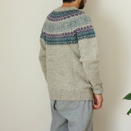 Mars Knitwear / BRITISH WOOL FAIRISLE SWEATER