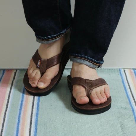 RAINBOW SANDALS / DOUBLE LAYER LUXURY LEATHER / 302ALL00