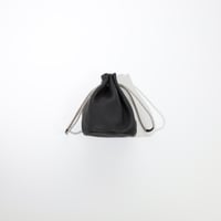 UNISEX / ''LINKS'' ORIGINAL / LEATHER×CRAFT ROPE DRAWSTRING BAG (中)