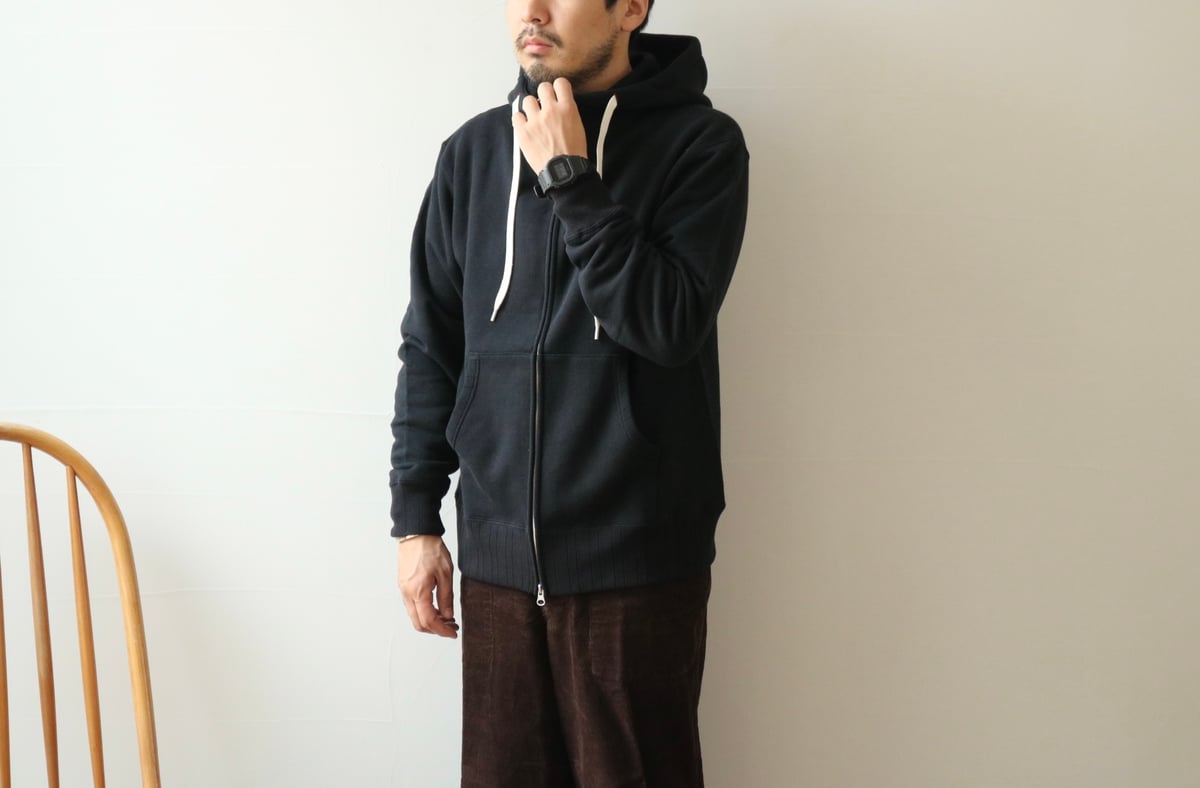 UNISEX / Velva Sheen / LOOPWHEELER BIG W-ZIP HO