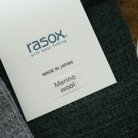 UNISEX / rasox / メリノ・ベーシッククルー / BA222CR01