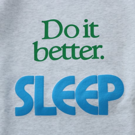 UNISEX / modem design / Messege Logo Sweat -Do it better SLEEP- / M-2310055