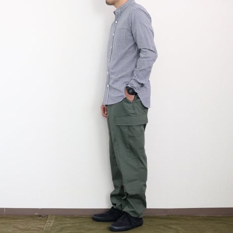 TRY & ERROR / STAND COLLAR SHIRT GINGHAM CHECK