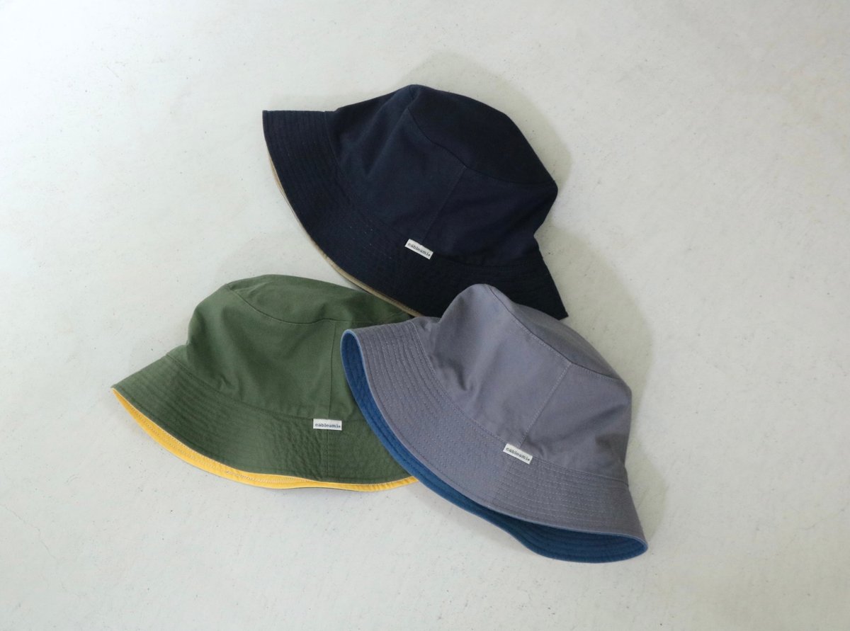 cableami / LOOSE LIGHT CHINO BUCKET HAT (REVERS...