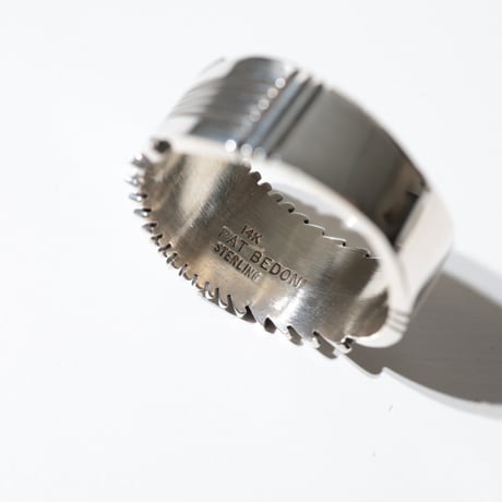 UNISEX / ナバホ族 Pat Bedonie / 1/2'' 14K サンバースト リング