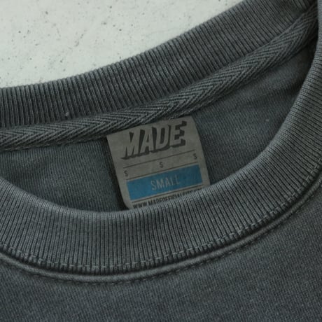 MADE / VARSITY CREW NECK PIGMENT DYE