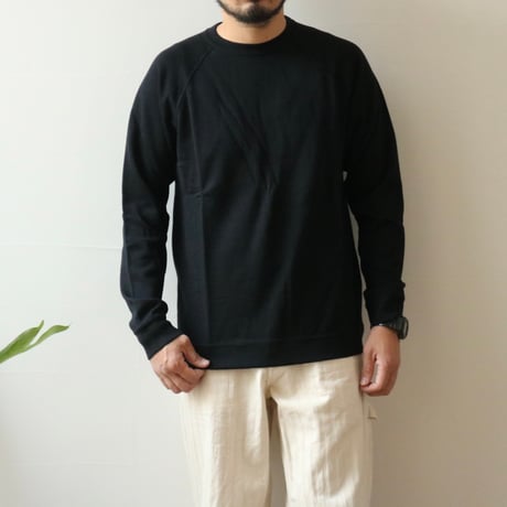 UNISEX / SPINNER BAIT / ラグランクルーネック メリノウール裏毛 / 1025MWU