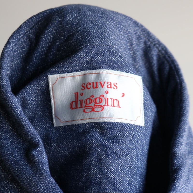 seuvas diggin' / セルヴィッジ撚り杢シャンブレーワークシャツ seuvas diggin' / セルヴィッジ撚り杢シャンブレーワークシャツ