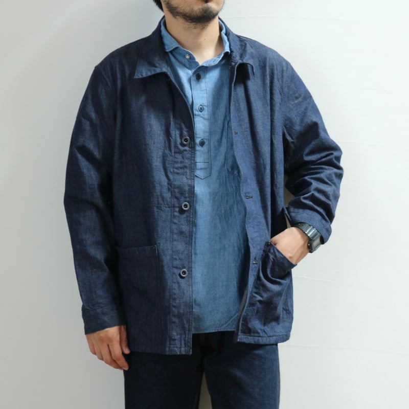 FOB FACTORY / DENIM COVER ALL / F2447 | LINKS O