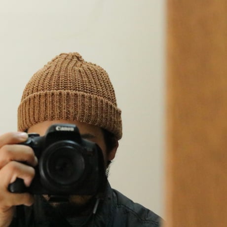 UNISEX / cableami / WOOL SHORT W/CAP / 034-25AW