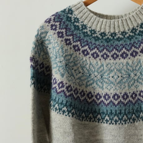 Mars Knitwear / BRITISH WOOL FAIRISLE SWEATER