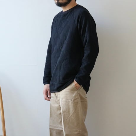 UNISEX / SPINNER BAIT / ラグランクルーネック ミリタリーキルト / 1022MK
