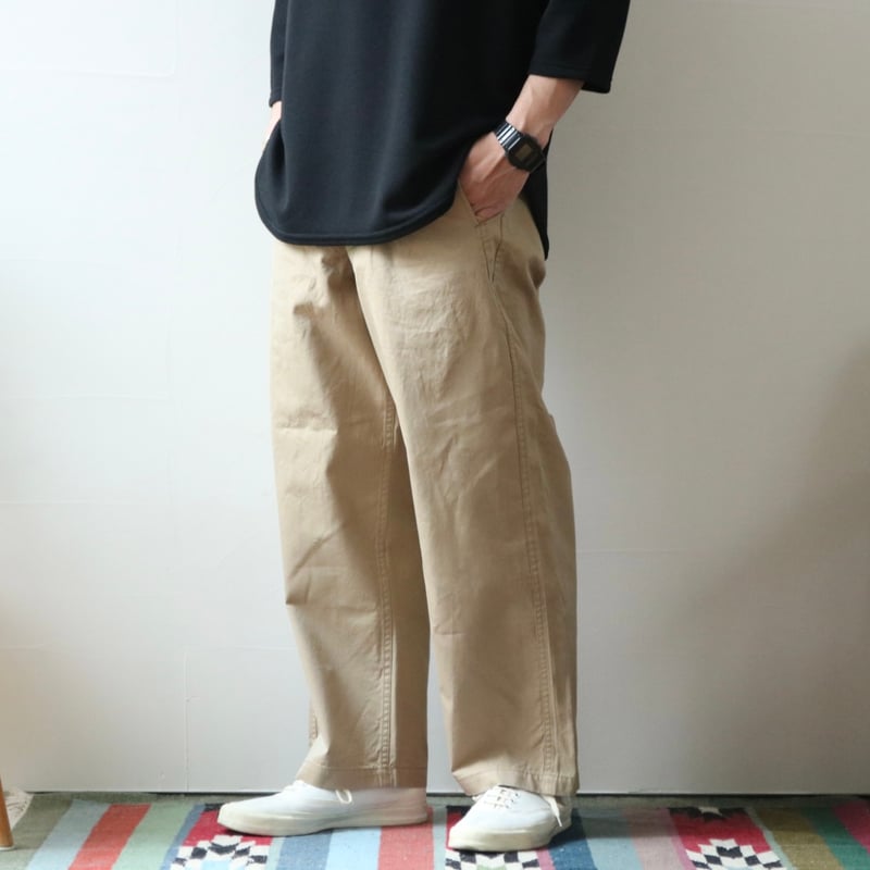 か*の様 CRANK PROJECTSファットパンツベージュ40