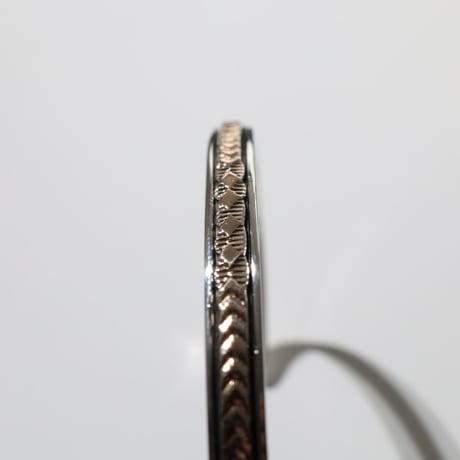 UNISEX / ナバホ族 Bruce Morgan / 1/4'' 14K 4ダイヤ+アロー バングル
