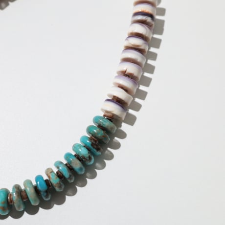 UNISEX / Turquoise × Shell ブレスレット