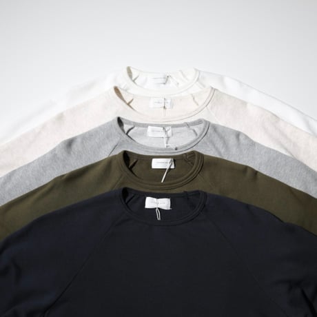 UNISEX / SPINNER BAIT / ラグランクルーネック 七分袖 ミニ裏毛 / 101MU