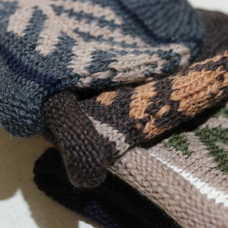 UNISEX / cableami / WOOL JACQUARD W/CAP / 033-25AW