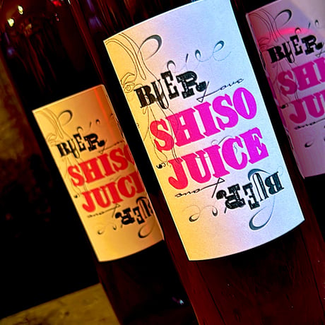露地栽培 紫蘇使用　SHISO JUICE