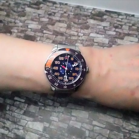 合格時計ジェンツサイズ　オレンジ【BW-PW2951-002ーＧ-Orange】