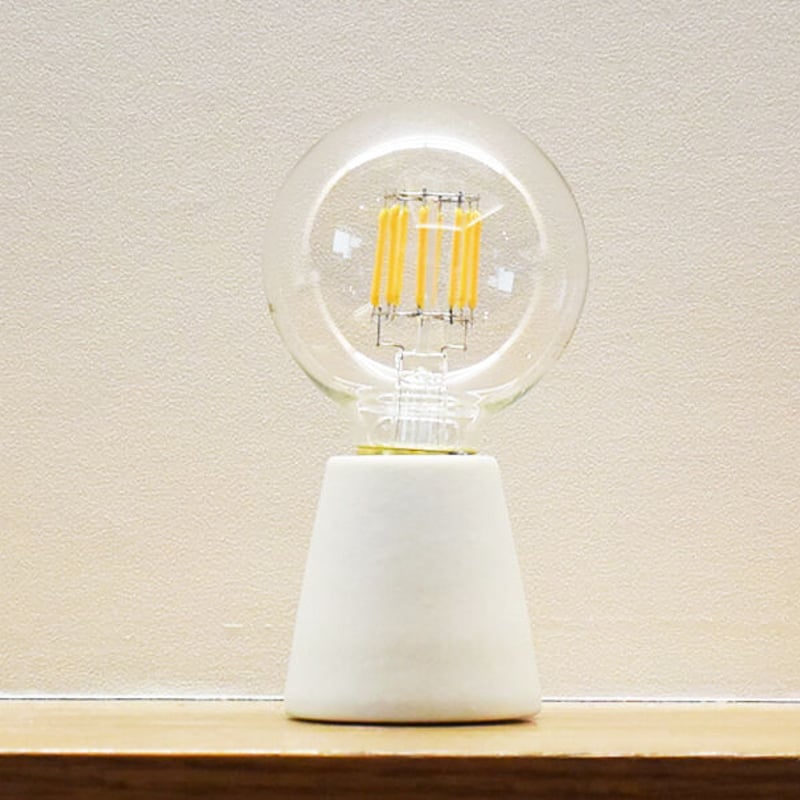 白磁　ランプ用 LED G70 ボールランプ／ クリア（55W相当） | 建築ソケット