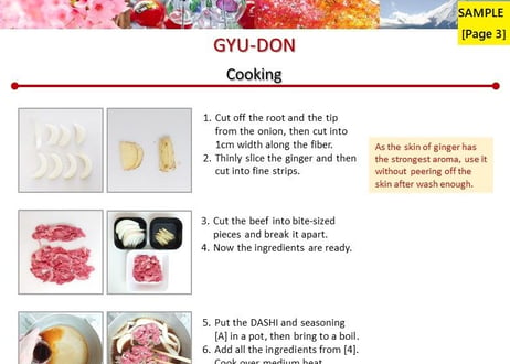 GYU-DON (Beef rice bowl)