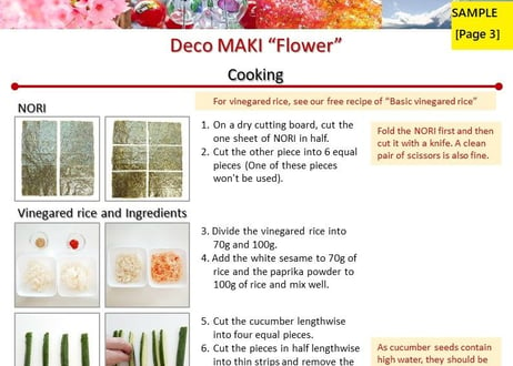 Deco-MAKI "Flower" (Decorative MAKI-ZUSHI)