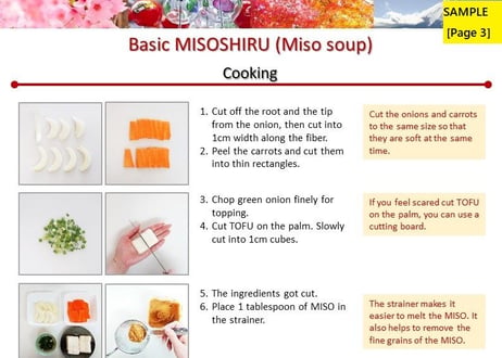 Basic MISOSHIRU (Miso soup)  - TOFU and vegetables -