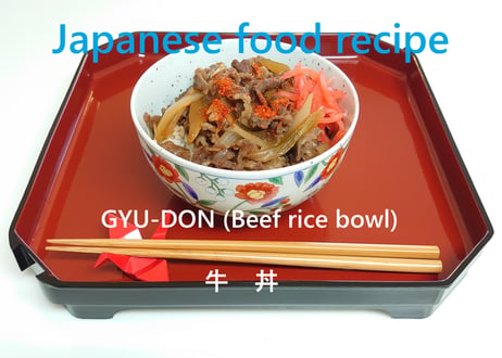 GYU-DON (Beef rice bowl)