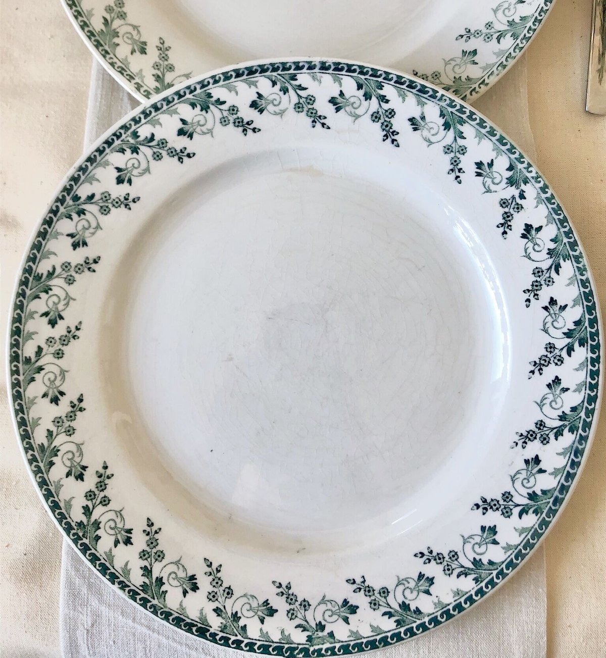 GIEN（ジアン）フランス 26cm プレート 飾り皿 ディナープレート - 工芸品