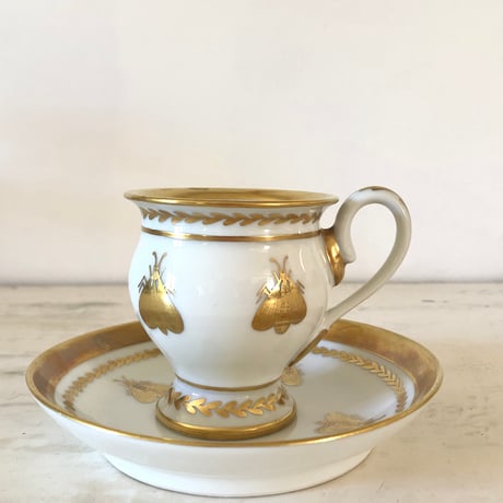 ●アンティーク●白磁器カップソーサー●パリ窯 ●はち④