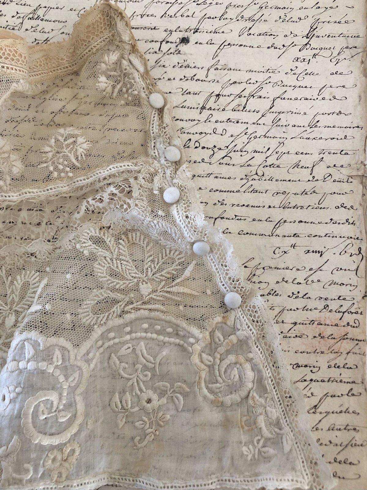 アンティークレースtatting 19世紀フランス製　襟 アンティークレースtatting 19世紀フランス製 襟