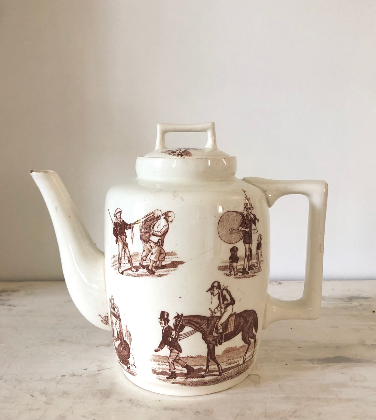 フランスアンティーク陶器リュネヴィルMesange茶ティーポット fit=scale-down,w=1200