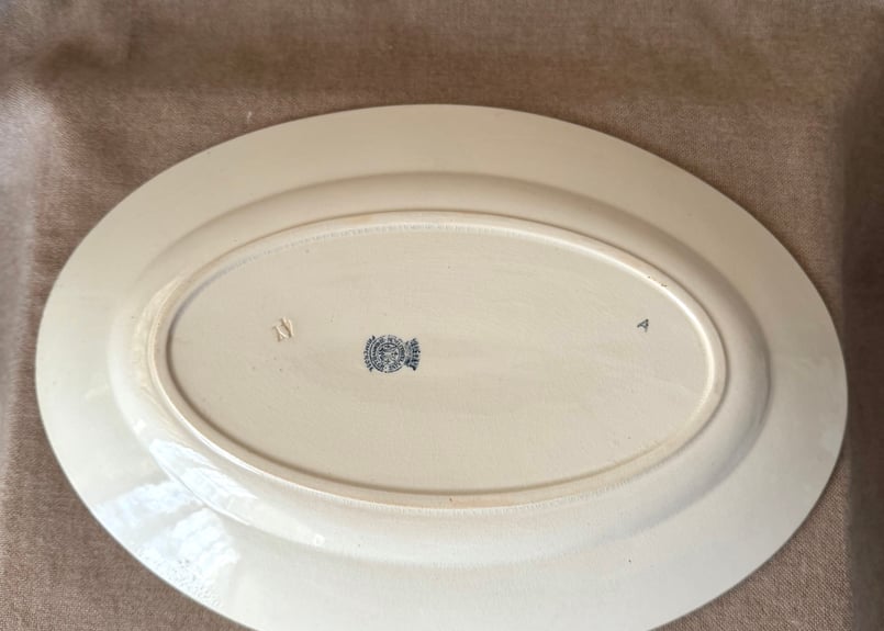 国内着払い発送】 ○アンティーク○オーバルプレート31cm