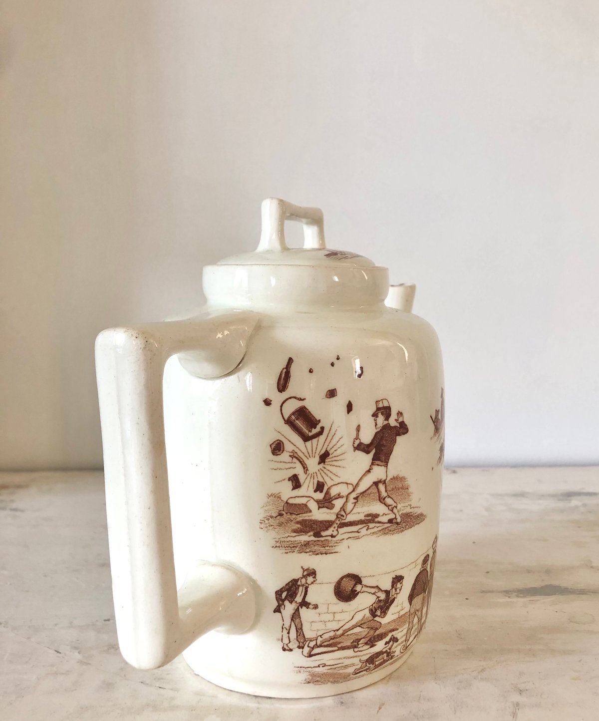 フランスアンティーク陶器リュネヴィルMesange茶ティーポット ○アンティーク○ティーポット○リュネヴィル○ | Vintage Lover