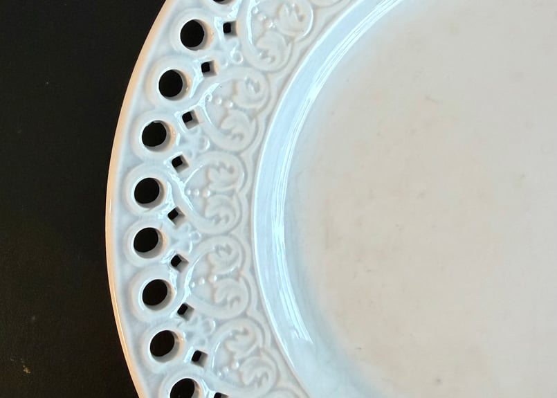 国内着払い発送】○アンティーク○パニエプレート21cm○クレイユエ