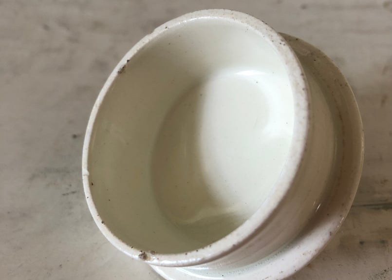 フランスアンティーク陶器リュネヴィルMesange茶ティーポット フランスアンティーク陶器リュネヴィルMesange茶ティーポット