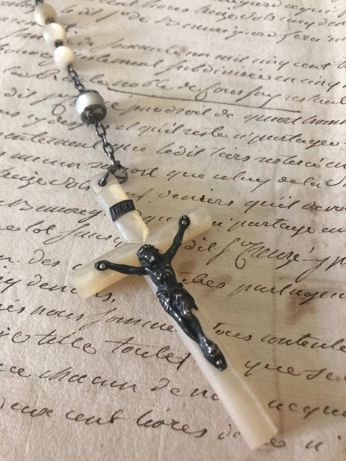 ○アンティーク○シャプレ○ロザリオ○白蝶貝ケース付 | Vintage Lover