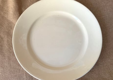 ヴィンテージ 皿 アンティーク昭和初期の緑色プレスガラス大皿