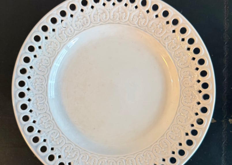 国内着払い発送】○アンティーク○パニエプレート21cm○クレイユエ