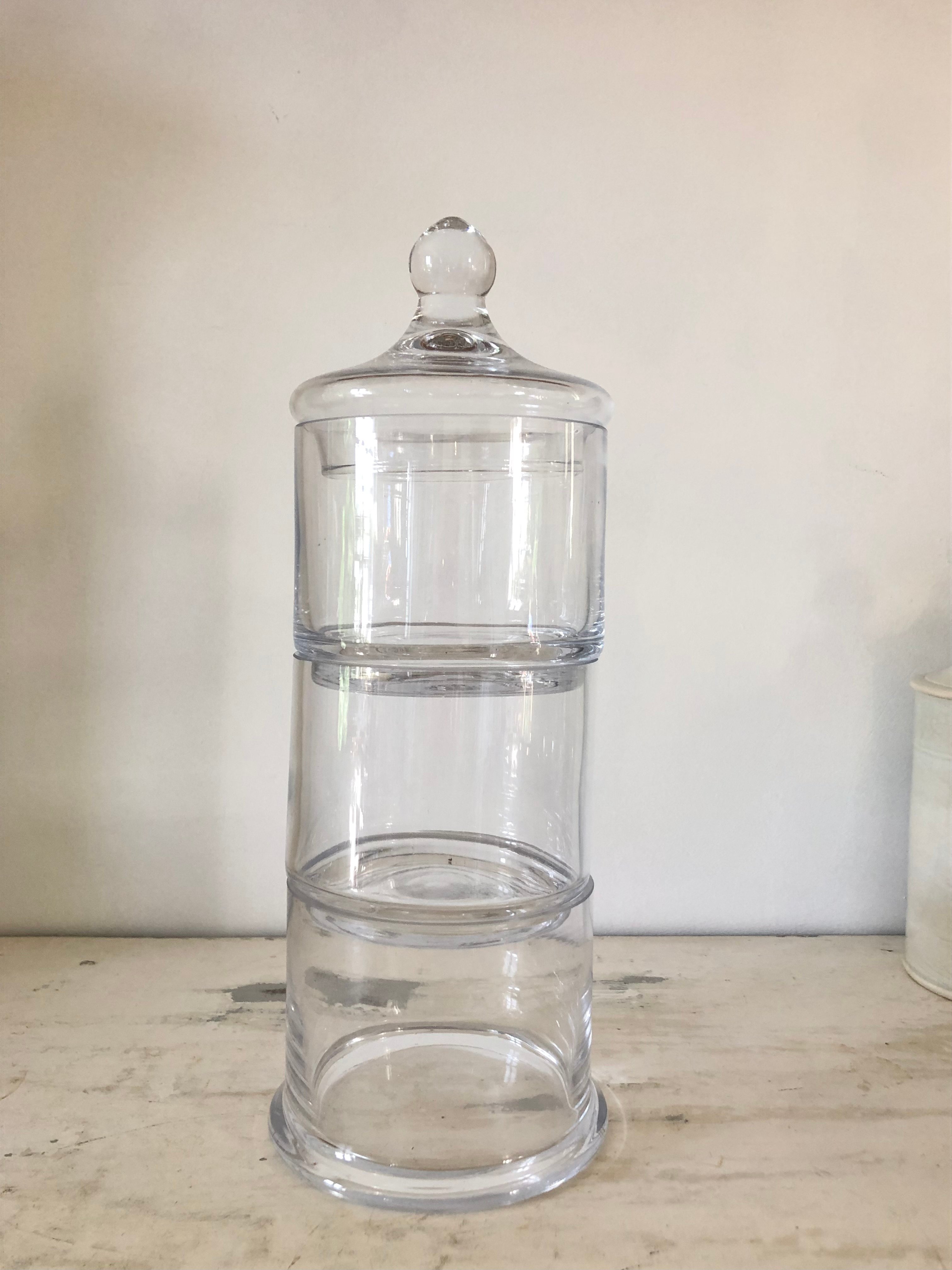 アンティークタミゼ　フランスアンティーク吹きガラス容器 アンティーク○クリスタルキャニスター○吹きガラス① | Vintage Lover